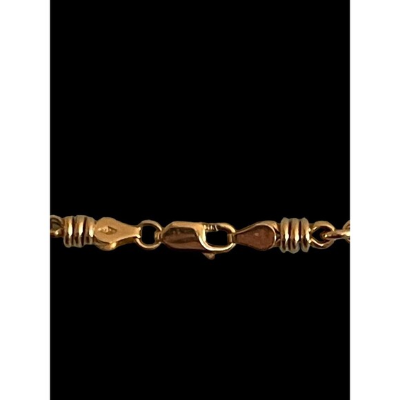 Vintage Pendant Neckless Sarah Coventry Topaz Amber Glass Gold Tone Molten Flame - Picture 7 of 11